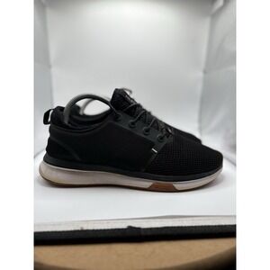 Kuru Womens Atom Walking Sneakers Shoes Black White Plantar Fasciitis Size 9.5 W